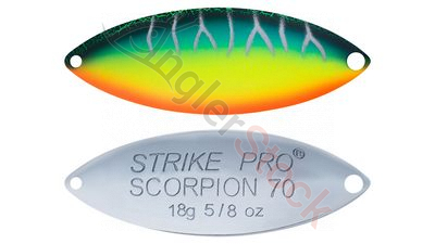 Блесна колеблющаяся Strike Pro Scorpion Single 60M одинарник-незацепляйка, 14.0гр, 6.0 см A223S-RP-C