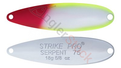 Блесна колеблющаяся Strike Pro Serpent Single 65M одинарник-незацепляка, 14.0 гр, 6.5 см X10E-Chrome