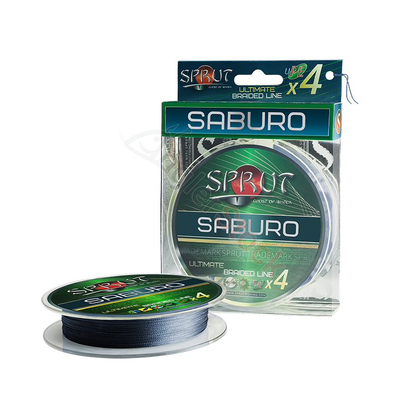 Шнур Sprut SABURO Soft Ultimate Braided Line x4 Space Gray0,18mm